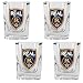 Real Salt Lake MLS 4pc Square Shot Glass Set - Primary Team Logo by Great American Products