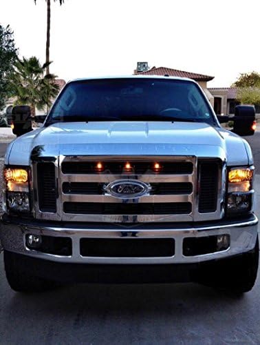 CGE MOTORSPORTS 2008-2010 Ford F-250 Super Duty Raptor Style Grill Amber Light Kit