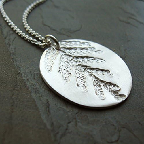 Silver forest foliage necklace