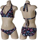 KALI GIRLZ Banded Halter Bikini (Neon Stars)