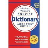 Merriam Webster Hardcover Large Print Concise Dictionary