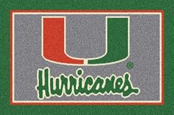 Miami Hurricanes 7' 8" x 10' 9" Team Spirit Area Rug