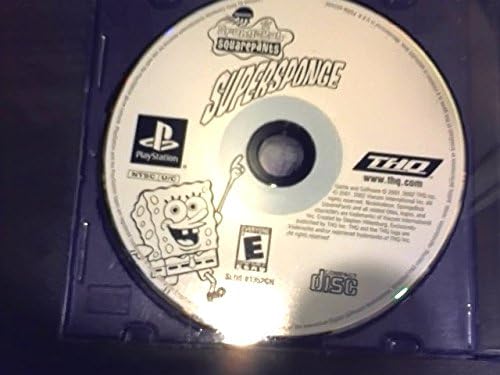 Spongebob Squarepants Supersponge Playstation Cd-rom Video Game for Playstation System (Everyone "E" Content Rated By Esrb)(ntsc-u/c)(slus-01352gh)