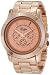 Breda Women's 2308-RoseGold Jordan Oversized Boyfriend Rose Gold Watch