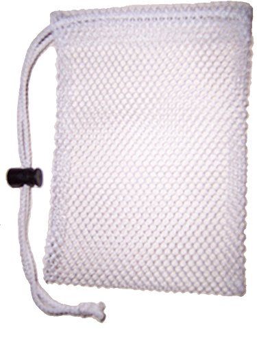 2 - White Soapsaver Bags, Hand Your Favorite or Speciality Soap on a Rope.