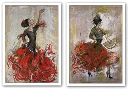 Flamenco Set by Marta Wiley 25.75"x38" Art Print Poster