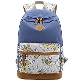 WSince 旅行学校のためのファッション田園花ヴィンテージキャンバスの女性のバックパックプレッピースタイルレジャーデイパック