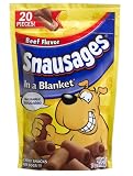 Snausages in a Blanket, Beef, 7-Ounce Pouches (Pack of 12)