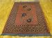 3\'6 x 5\'0 Red Hand Knotted Wool Afghan Rug