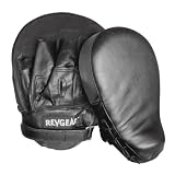 Leather Curved Focus Mitts with XL Hand Cage