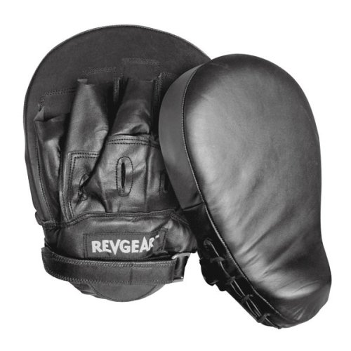 Leather Curved Focus Mitts with XL Hand Cage