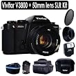 Vivitar 3800N 35mm SLR Camera with 50mm Lens and Vivitar SLR Accessory Kit