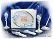 Wedding Guest book, Toasting glasses, cake knife and pen set W142F