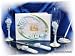 Wedding Guest book, Toasting glasses, cake knife and pen set W142F