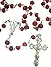 Rose Scented, Carved Wood Rose Petal Rosary