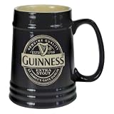Black Ceramic Pint Tankard
