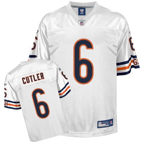 Reebok Chicago Bears Jay Cutler Replica White Jersey XX Large