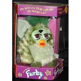 Furby Model 70-800 Green Striped Frog Electronic Furbie by Furby