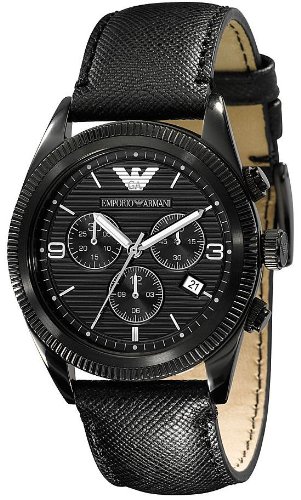 Armani Sport Collection Chronograph Black Dial Men