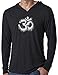 Yoga Clothing For You Mens Tie Dye OM Hoodie Tee Shirt