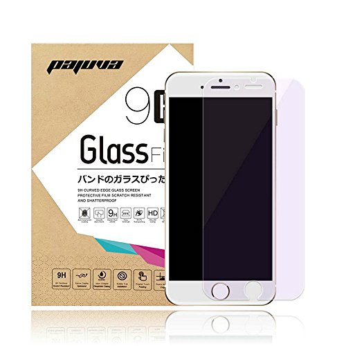 Pajuva iPhone SE/5S/5 Screen Protector Tempered Glass HD Anti Blue Light Protect Eyesight (Anti Blue Light - Clear)