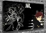 Animated Anime Naruto Gaara Poster Art Picture Print (FRAMED CANVAS) Size:24 x 16 (60 x 40 cm Approx)