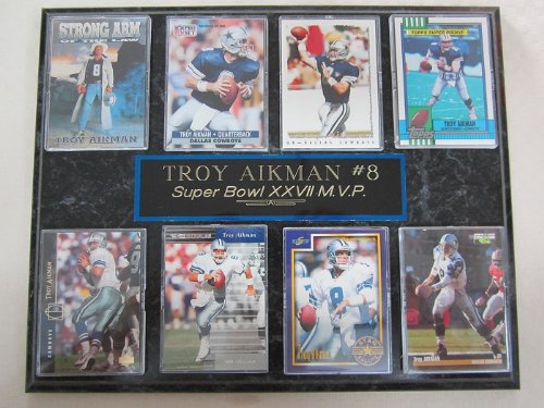 Dallas Cowboys Troy Aikman 8 Card Plaque