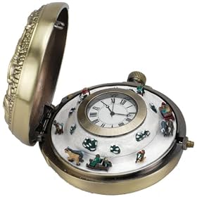 Gold Label� Mr. Christmas� It's Christmas Time Musical Pocket Watch