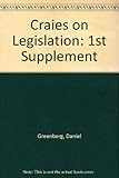 Craies on legislation. First supplement to the ninth edition