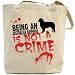 Canvas Tote Bag Beige  Being A Australian Shepherd Is Not A Crime  Dog