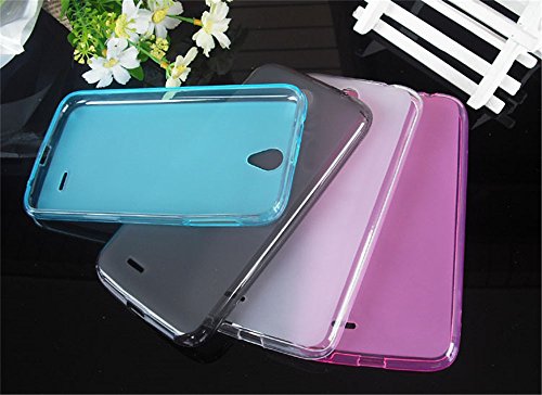 Tip-top® Lenovo A850 Protective Case Transparent Soft Silicone TPU Back Cover Case for Lenovo A850 (1pc White+1pc Bule+1pc Red+1pc Gray)