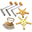 19 Clock Crank 5 Prong Pocket Watch Clockmakers Keys