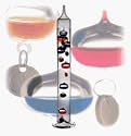 17 inch Galileo Thermometer, with 10 Multi Colored Spheres in Fahrenheit and Gold Tags