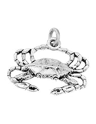 Sterling Silver New Orleans Blue Crab Charm
