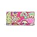 Vera Bradley Womens Trifold Wallet Pink Swirls One Size