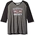 NHL Plus Size Women's 3/4 Raglan Sleeve Distress Logo T-Shirt