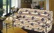 3PCS PURPLE ROSE SOFA /LOVESEAT / CHAIR SLIP COVER