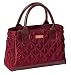 Sachi Fashion Insulated Lunch Bag, Burgundy Quilted