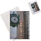 Photo Jigsaw Puzzle of Marshall Field Building Clock and Oriental Theatre sign, Theatre District, from Robert Harding