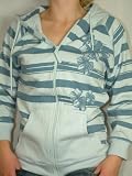 Saltrock Flower Stripe Zip Thru Hoody | Powder Blue | 10