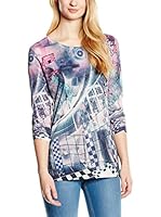 PEACE&LOVE BY CALAO Camiseta Manga Larga (Azul)