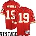 Joe Montana Red Reebok NFL 1994 Throwback Premier Kansas City Chiefs Jersey