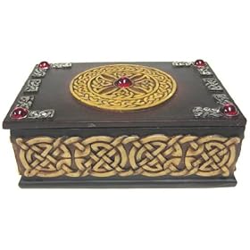 Beautiful Celtic Knotwork Trinket Box Jewelry Valet
