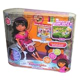 Nickelodeon Dora Links 12 Inch Doll with Lights and Sounds - Dora's Explorer Girls with Hairbrush, Bag, Doll Stand and USB Cable to Unlock Dora's Online World on Your Computer ~ Mattel