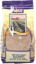 NOW Foods Sucanat&laquo;,  Organic,  32 Ounce Bags (Pack of 4)