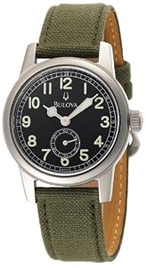 Bulova Men's 96A102 Canvas Strap Watch by Bulova