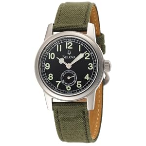 Bulova Men's Canvas Strap Watch #96A102