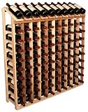 100 Bottle Display Top Wood Wine Rack (Premium Redwood)