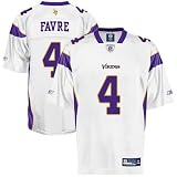 Brett Favre Jersey: Reebok White Replica #4 Minnesota Vikings Jersey