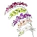 1 x Artificial Butterfly Orchid Flower Plant Home Decor - Green